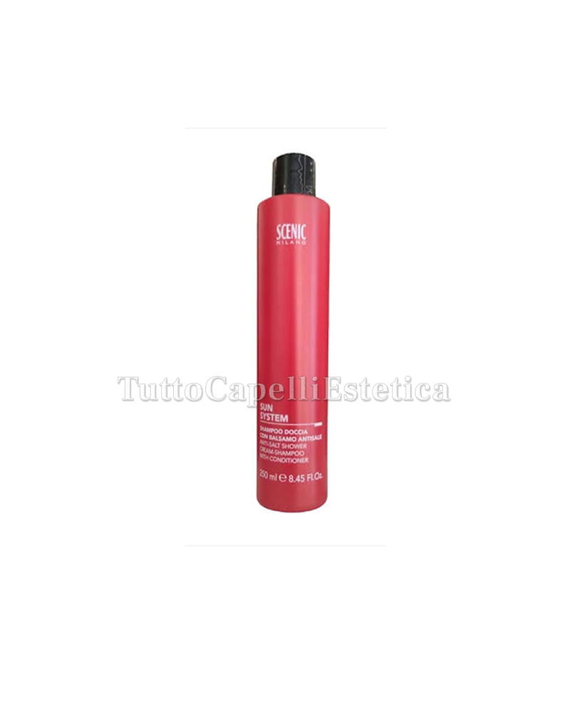 Shampoo Capelli con Balsamo Antisale Professionale 250ml Scenic Milano