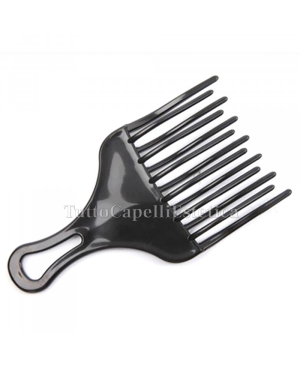 Professional Detangling Comb for Curly/Afro Hair - 1 piece - Black color - Black Star