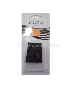 Mollette/Forcine Capelli per Acconciature Professionali - colore Nero - confezione da 24 pezzi - Emanuela Biffoli