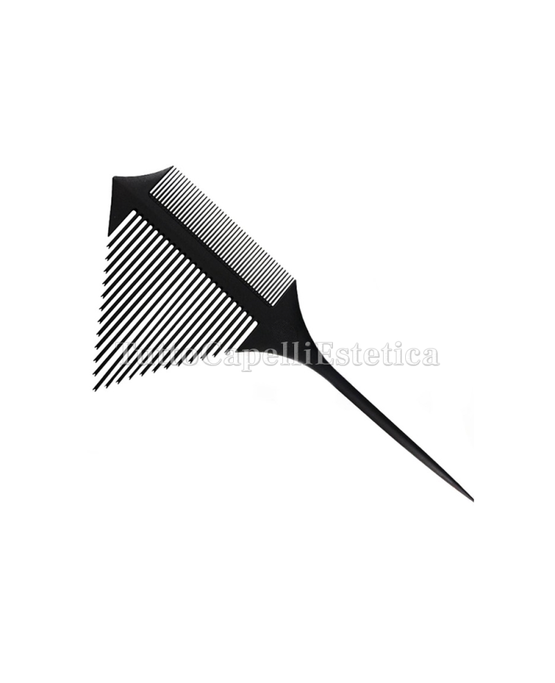 Pettine per Meches Capelli Doppia Faccia - per Colorazioni e Decolorazioni - nero - Echosline