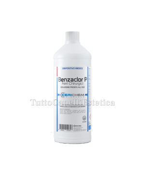 Disinfettante Liquido Medico/Estetico Per Ferri Chirurgici - Soluzione Pronta all'uso - 1000ml Benzaclor P