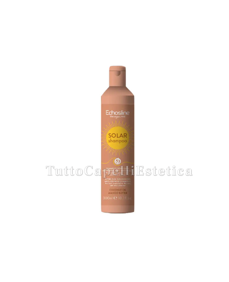Shampoo Capelli Solare - Dopo-Sole Nutriente Anti-Secchezza da Salsedine - Cloro e Sole - 100ml - Cocco e Mango