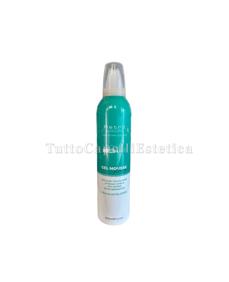 Gel Mousse Capelli Tenuta Extra Forte Ristruttura e Scolpisce look Hair 08 Retrò Specific 300ml