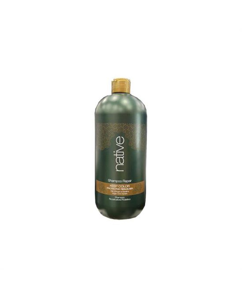 Shampoo Ricostruttore Protettivo Capelli Native Mantenimento Colore con Olio d'Argan e Cheratina- 1000 ml