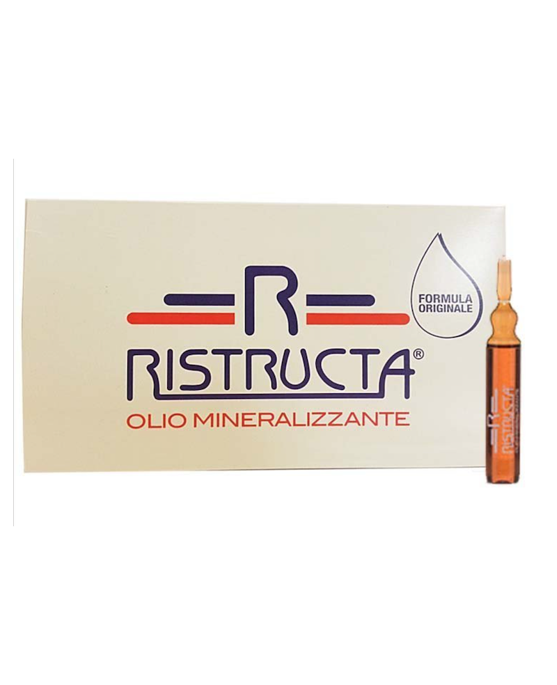 Fiale Ristrutturanti Capelli Rovinati e Trattati Olio Mineralizzante - Struttura fiala da 12 ml