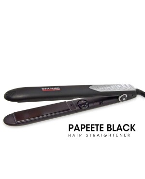 Papeete Hair Straightener (Straight, Curly, & Wavy Styles) – Black Ceramic – Sthauer