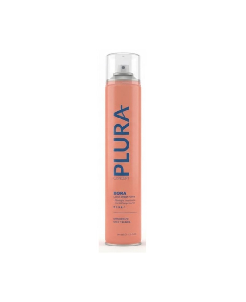 Lacca Spray Capelli Forte 500ml Plura Bora Fissativa a Tenuta Forte