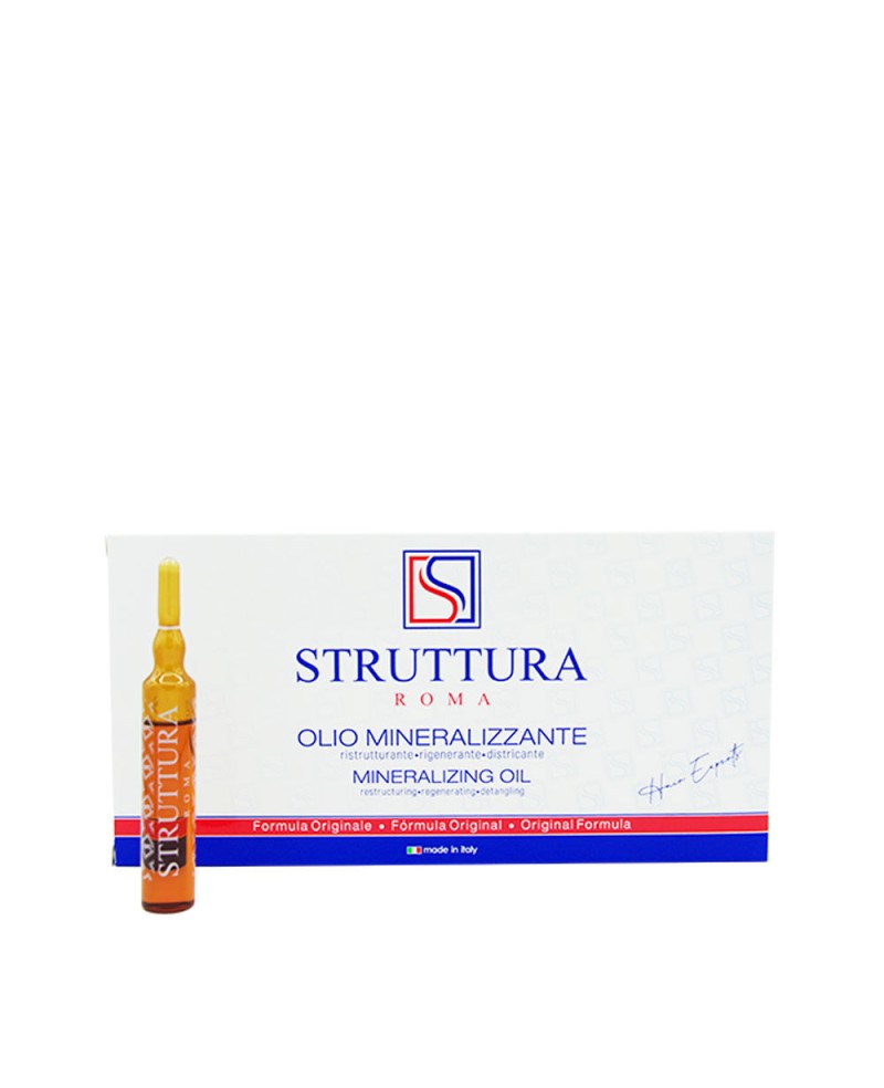 Fiale Ristrutturanti per Capelli Rovinati e Deboli-10 fiale in 12ml-Struttura Olio Mineralizzante